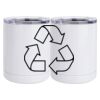10 oz. White Stainless Steel Short Tumbler Thumbnail