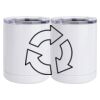 10 oz. White Stainless Steel Short Tumbler Thumbnail