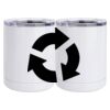 10 oz. White Stainless Steel Short Tumbler Thumbnail