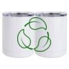 10 oz. White Stainless Steel Short Tumbler Thumbnail