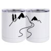 10 oz. White Stainless Steel Short Tumbler Thumbnail