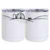 10 oz. White Stainless Steel Short Tumbler Thumbnail