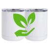 10 oz. White Stainless Steel Short Tumbler Thumbnail