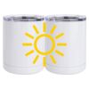 10 oz. White Stainless Steel Short Tumbler Thumbnail