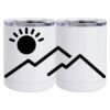10 oz. White Stainless Steel Short Tumbler Thumbnail