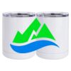 10 oz. White Stainless Steel Short Tumbler Thumbnail