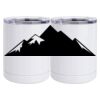 10 oz. White Stainless Steel Short Tumbler Thumbnail