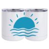 10 oz. White Stainless Steel Short Tumbler Thumbnail