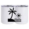 10 oz. White Stainless Steel Short Tumbler Thumbnail