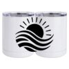 10 oz. White Stainless Steel Short Tumbler Thumbnail