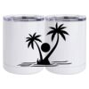 10 oz. White Stainless Steel Short Tumbler Thumbnail