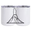 10 oz. White Stainless Steel Short Tumbler Thumbnail
