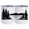 10 oz. White Stainless Steel Short Tumbler Thumbnail