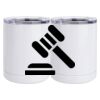 10 oz. White Stainless Steel Short Tumbler Thumbnail