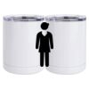 10 oz. White Stainless Steel Short Tumbler Thumbnail