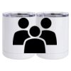10 oz. White Stainless Steel Short Tumbler Thumbnail