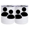 10 oz. White Stainless Steel Short Tumbler Thumbnail