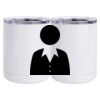 10 oz. White Stainless Steel Short Tumbler Thumbnail