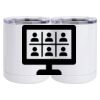 10 oz. White Stainless Steel Short Tumbler Thumbnail