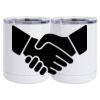10 oz. White Stainless Steel Short Tumbler Thumbnail