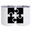 10 oz. White Stainless Steel Short Tumbler Thumbnail