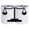 10 oz. White Stainless Steel Short Tumbler Thumbnail