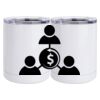 10 oz. White Stainless Steel Short Tumbler Thumbnail