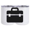 10 oz. White Stainless Steel Short Tumbler Thumbnail