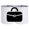 10 oz. White Stainless Steel Short Tumbler Thumbnail