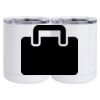 10 oz. White Stainless Steel Short Tumbler Thumbnail