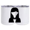 10 oz. White Stainless Steel Short Tumbler Thumbnail