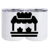 10 oz. White Stainless Steel Short Tumbler Thumbnail