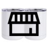 10 oz. White Stainless Steel Short Tumbler Thumbnail