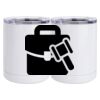 10 oz. White Stainless Steel Short Tumbler Thumbnail