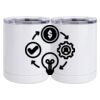 10 oz. White Stainless Steel Short Tumbler Thumbnail
