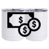 10 oz. White Stainless Steel Short Tumbler Thumbnail