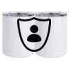 10 oz. White Stainless Steel Short Tumbler Thumbnail