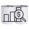10 oz. White Stainless Steel Short Tumbler Thumbnail