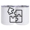 10 oz. White Stainless Steel Short Tumbler Thumbnail