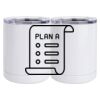 10 oz. White Stainless Steel Short Tumbler Thumbnail