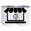 10 oz. White Stainless Steel Short Tumbler Thumbnail