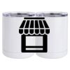 10 oz. White Stainless Steel Short Tumbler Thumbnail