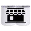 10 oz. White Stainless Steel Short Tumbler Thumbnail