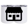 10 oz. White Stainless Steel Short Tumbler Thumbnail