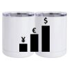 10 oz. White Stainless Steel Short Tumbler Thumbnail