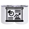 10 oz. White Stainless Steel Short Tumbler Thumbnail