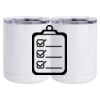 10 oz. White Stainless Steel Short Tumbler Thumbnail