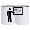 10 oz. White Stainless Steel Short Tumbler Thumbnail