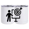 10 oz. White Stainless Steel Short Tumbler Thumbnail