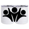 10 oz. White Stainless Steel Short Tumbler Thumbnail